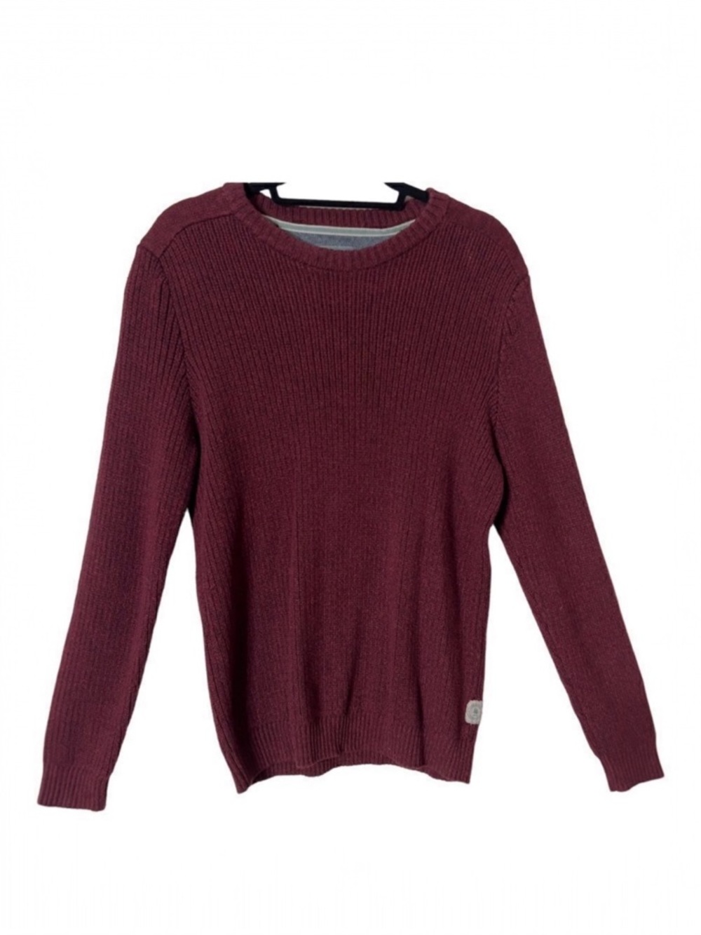 G.B. Bass & Co. Men’s Long Sleeve Burgundy Knit Sweater Size Large